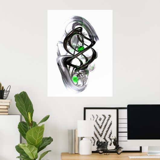 Het Abstracte Poster Inkwell (Thuiskantoor)