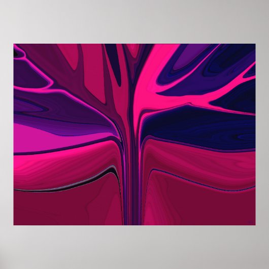 Het Abstracte Poster van de Tuin van de zonsonderg (Voorkant)