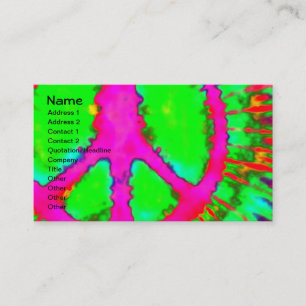 Het abstracte Psychedelische Fijne Visitekaartje