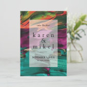 Het abstracte Schilderen Acryl bewaart de Datumuit Kaart (Staand voorkant)