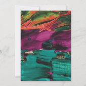 Het abstracte Schilderen Acryl bewaart de Datumuit Kaart (Achterkant)