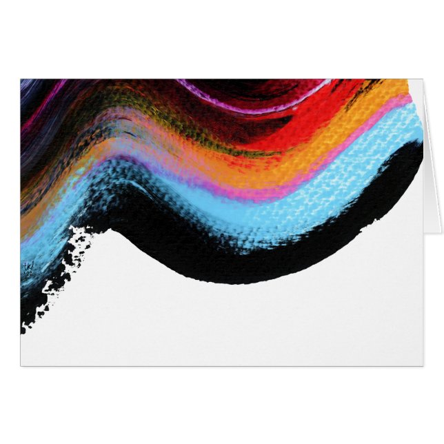 Het abstracte schilderen gerimpeld (Voorkant Horizontaal)