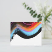 Het abstracte schilderen gerimpeld briefkaart (Staand voorkant)