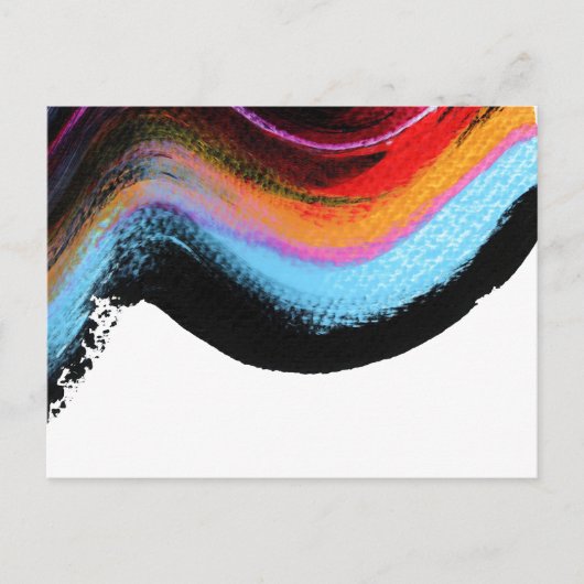 Het abstracte schilderen gerimpeld briefkaart (Voorkant)