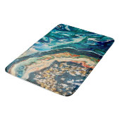 Het abstracte schilderij Ice en Fish Badmat (Gekanteld)