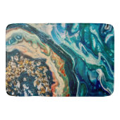 Het abstracte schilderij Ice en Fish Badmat (Voorkant)