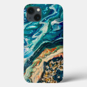 Het abstracte schilderij Ice en Fish Case-Mate iPhone Case (Achterkant)