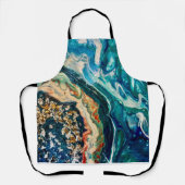 Het abstracte schilderij Ice en Fish Schort (Voorkant)