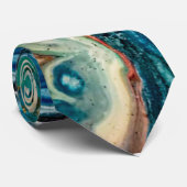 Het abstracte schilderij Ice en Fish Stropdas (Opgerold)