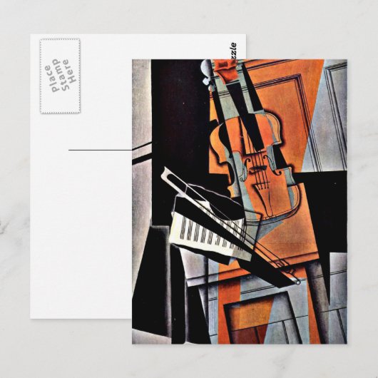 Het Abstracte schilderij van William Harnett Briefkaart (Voorkant / Achterkant)