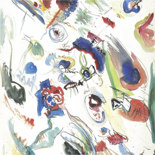 Het Abstracte schilderwerk van Kandinsky Sticker (Voorkant)