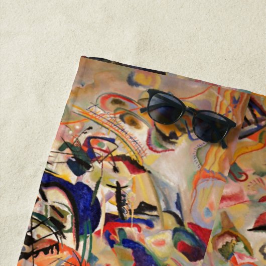 Het Abstracte schilderwerk van Kandinsky Strandlaken (In situ)