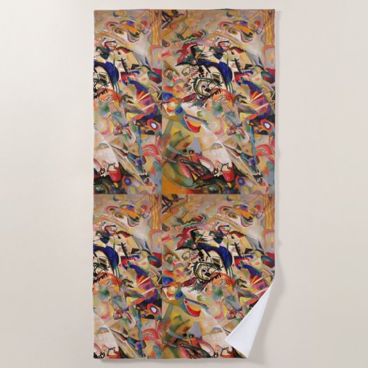 Het Abstracte schilderwerk van Kandinsky Strandlaken (Voorkant)