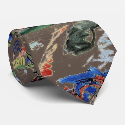 Het Abstracte schilderwerk van Kandinsky Stropdas (Opgerold)