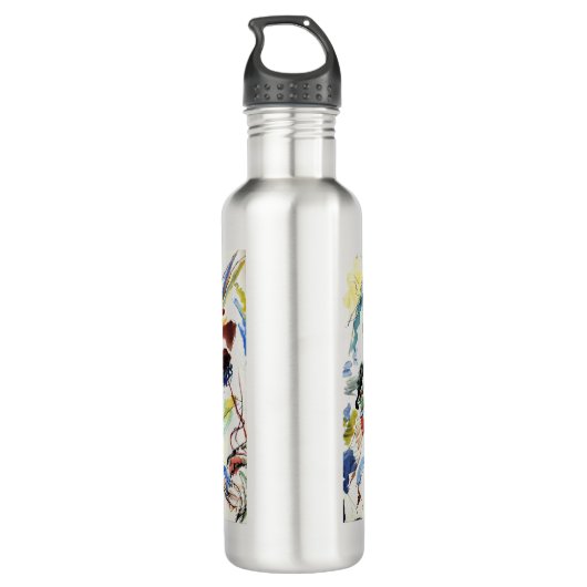 Het Abstracte schilderwerk van Kandinsky Waterfles (Achterkant)