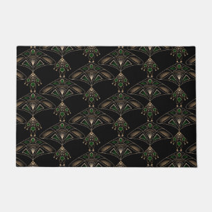 Het abstracte sier moderne art deco van deurmat