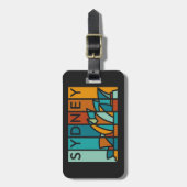 Het Abstracte Sydney Opera House Bagagelabel (Voorkant verticaal)