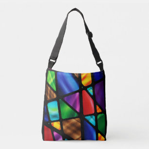 Het abstracte Venster van het Gebrandschilderd Crossbody Tas