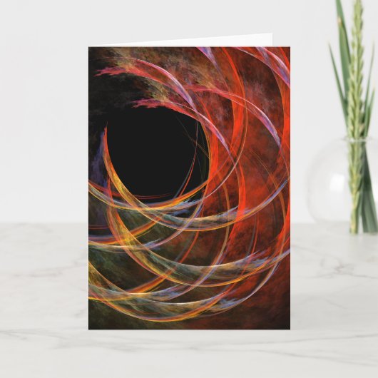 Het Abstracte Wenskaart van de Kunst van de Cirkel Kaart (Voorkant)