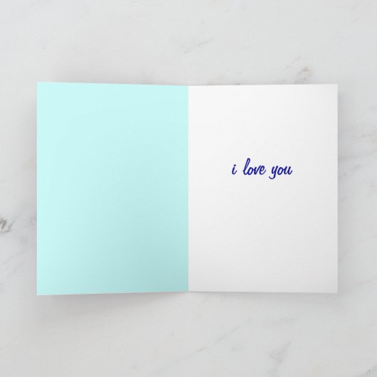 Het abstracte Wenskaart van de Liefde van Grunge Kaart (Binnen)