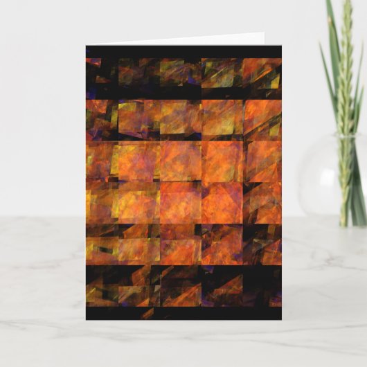 Het Abstracte Wenskaart van de Muur Kaart (Voorkant)