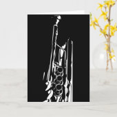 Het abstracte Wenskaart van de Trompet Kaart (Gele Bloem)