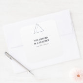Het Absurde is een Leraar — Camus Sticker (Envelop)