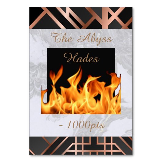 het Abyss Hades Card Game Kaart (Achterkant)