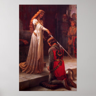 Het Accolade olieverfschilderij  Poster