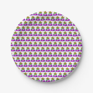 Het Achterschip van Emoji van de Regenboog van de Papieren Bordje