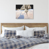 Het achterste gedeelte van de gesloten ruimtepende canvas afdruk (Insitu (Slaapkamer))