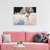 Het achterste gedeelte van de gesloten ruimtepende canvas afdruk (Insitu (Woonkamer))