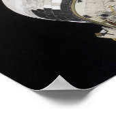 Het achterste gedeelte van de Space Shuttle Endeav Poster (Hoek)