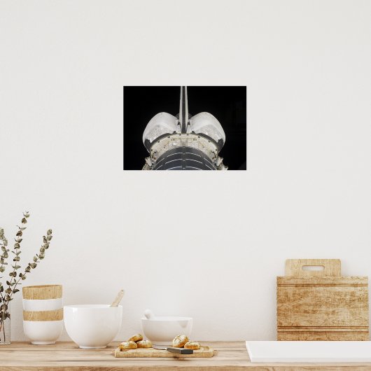 Het achterste gedeelte van de Space Shuttle Endeav Poster (Keuken)