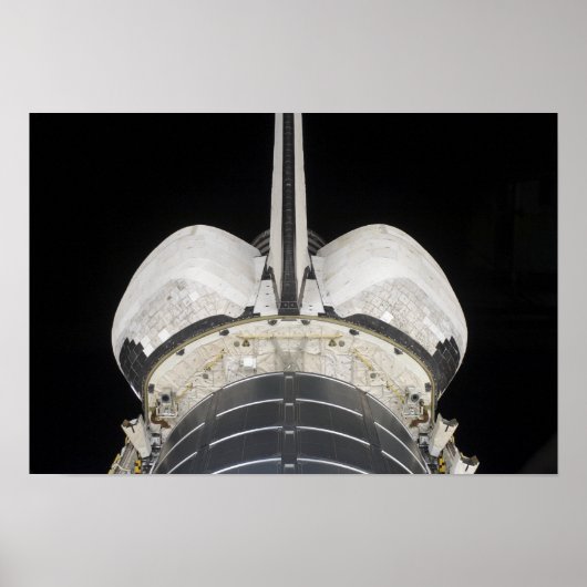 Het achterste gedeelte van de Space Shuttle Endeav Poster (Voorkant)