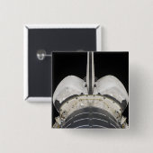 Het achterste gedeelte van de Space Shuttle Endeav Vierkante Button 5,1 Cm (Voorkant /achterkant)