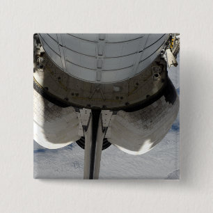 Het achterste gedeelte van de Space Shuttle Endeav Vierkante Button 5,1 Cm