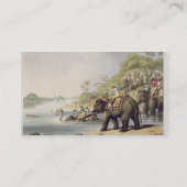 Het achtervolgen van een tijger over een rivier, v visitekaartje (Achterkant)