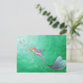 Het achtervolgen van het hart van bubbels briefkaart (Staand voorkant)