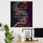 Het achtervolgen van het Leven van Clouds Citaat v Poster (Thuiskantoor)