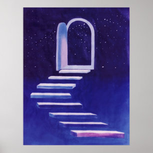 Het achtvoudige pad en de deur poster