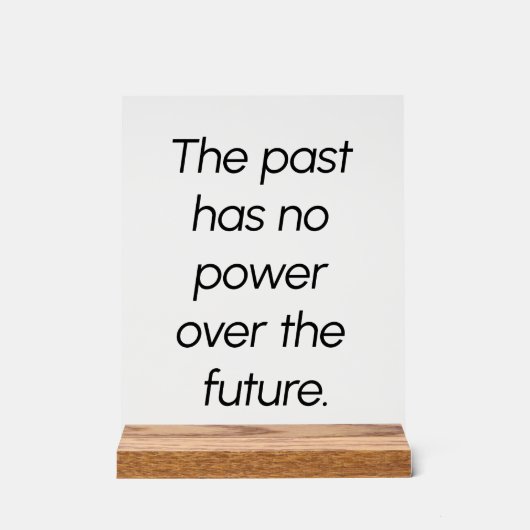 Het Acryl Teken van het Verleden Acryl Bord (Voorkant)