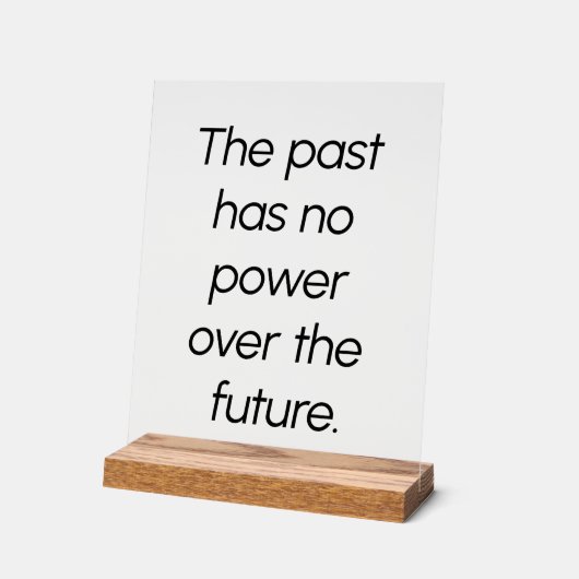 Het Acryl Teken van het Verleden Bord (Hoek)