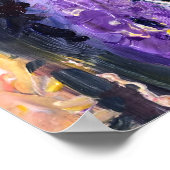 Het acrylschilderen, bloeiende wisteria poster (Hoek)