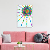 Het activeren van Joy Healing Mandala Canvas Art P (Insitu (Woonkamer))