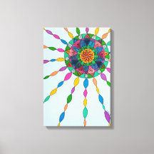 Het activeren van Joy Healing Mandala Canvas Art P