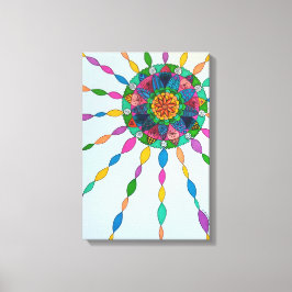 Het activeren van Joy Healing Mandala Canvas Art P