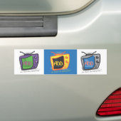 Het ADD-kanaal - we richten ons op afleidingen Bumpersticker (Op auto)