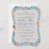 Het ademen van Bloemen - Invitaties/RSVP/Verloving Kaart (Achterkant)