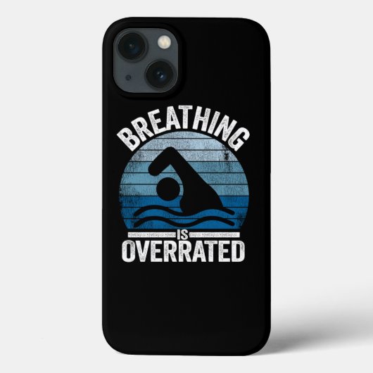 Het ademhalen is te hoog geschat als Funny Swimmer Case-Mate iPhone Case (Achterkant)